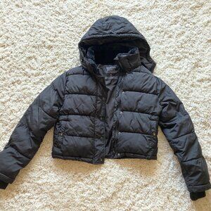 Black Puffer Jacket Aeropostale Size S